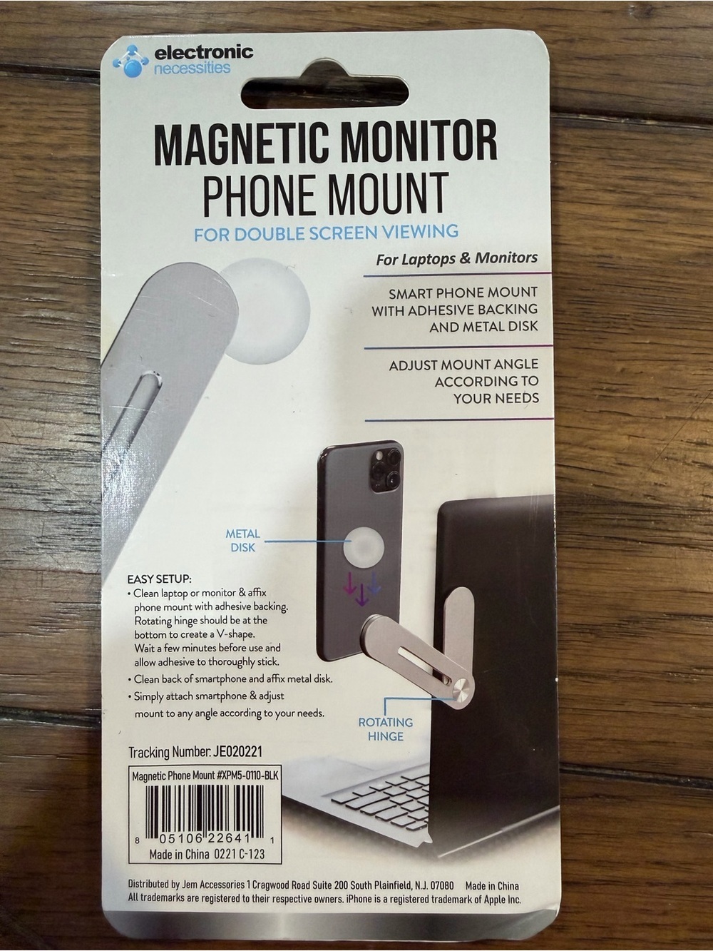 Magnetic Monitor Phone Mount - Silver - Picture 6 of 7